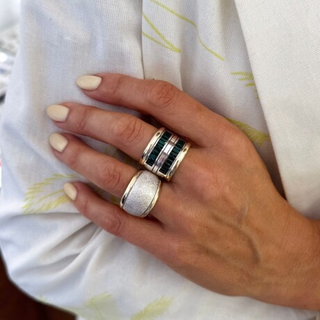 Anillo Zuma - Plata y Oro Anillo Zuma - Plata y Oro