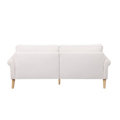 Sillón Sofá Florencia 3 cuerpos + Almohadones Blanco