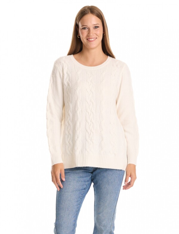 Buzo Soft Trenzas CRUDO