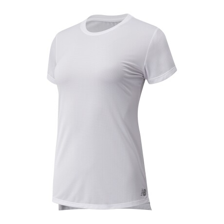 Remera New Balance de Dama - CORE BASIC SHORT - WT11205WT WHITE