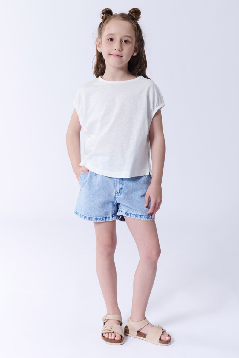 Remera crop - Blanca 