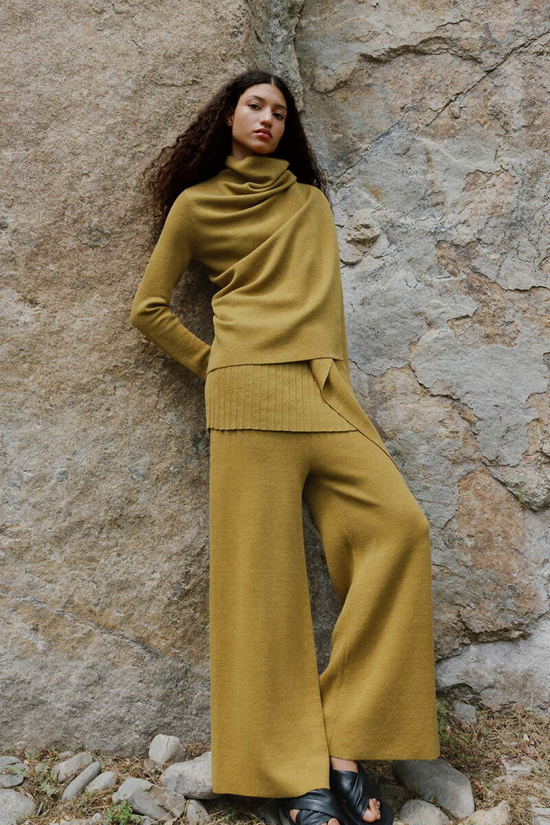 PANTALÓN LINO Verde