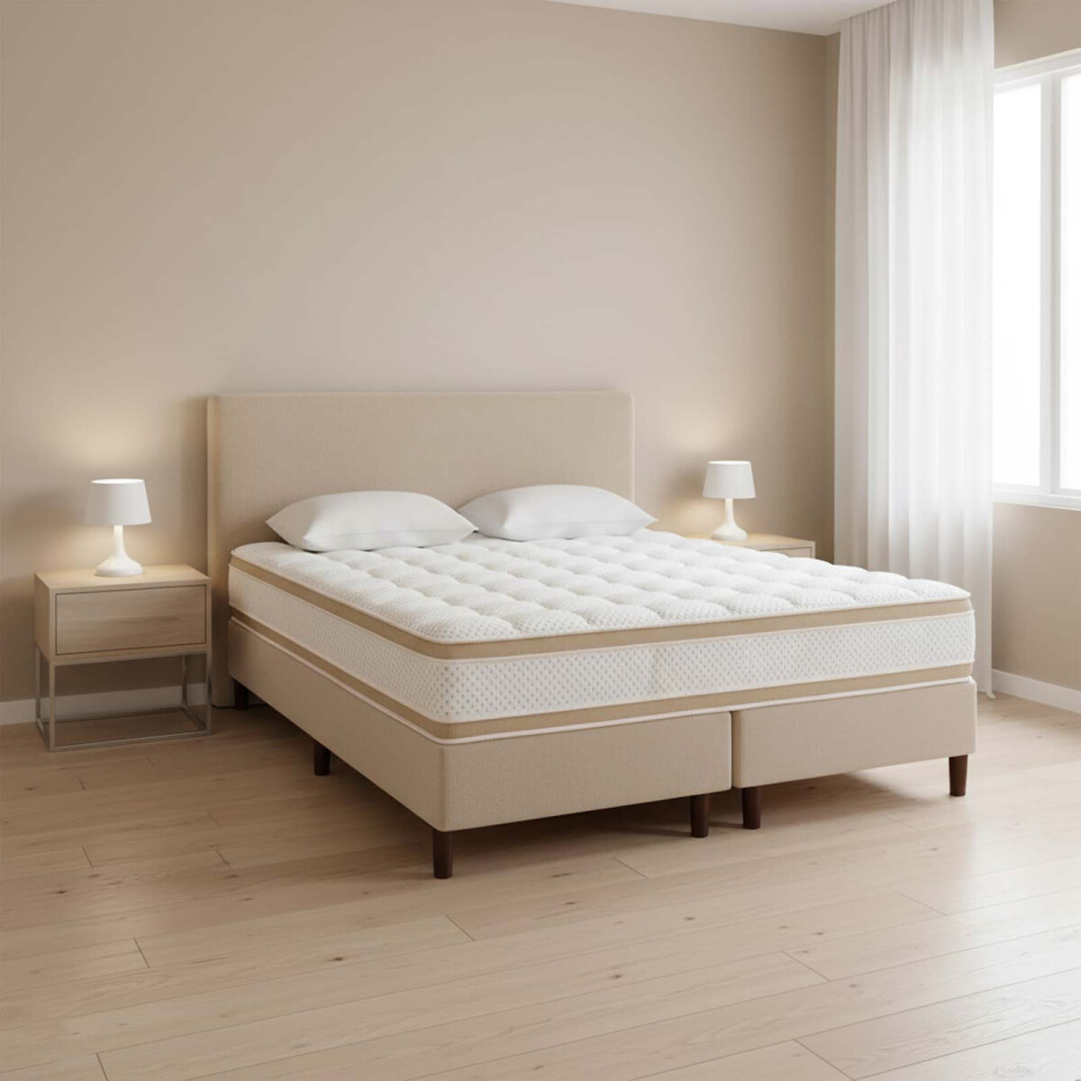 SOMMIER - DE ESPUMA IVORY A SUPER KING 