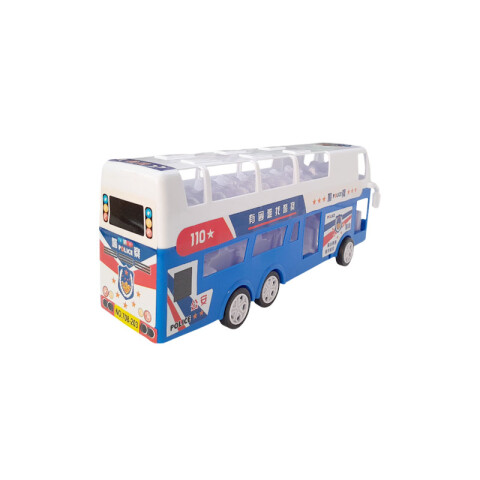 Outlet Bus doble piso a tracción 28x10.5x6cm Outlet Bus Doble Piso A Tracción 28x10.5x6cm