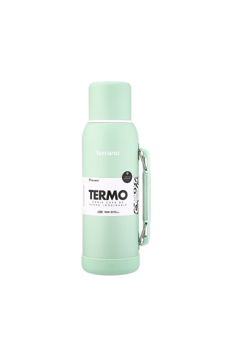 TERMO TERRANO NEW 1LT CON MANIJA PREMIUN VERDE AGUA