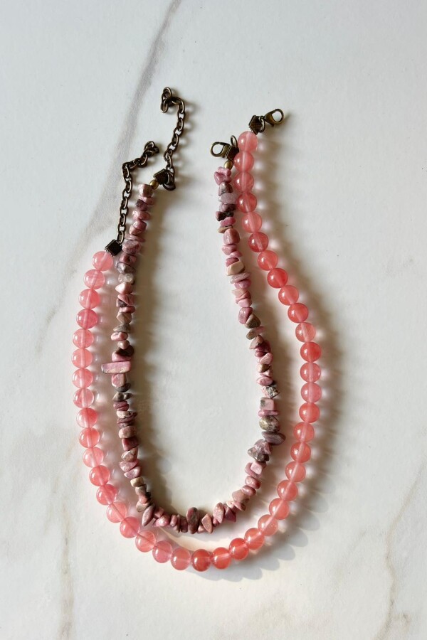 Collar Piedra Cherry