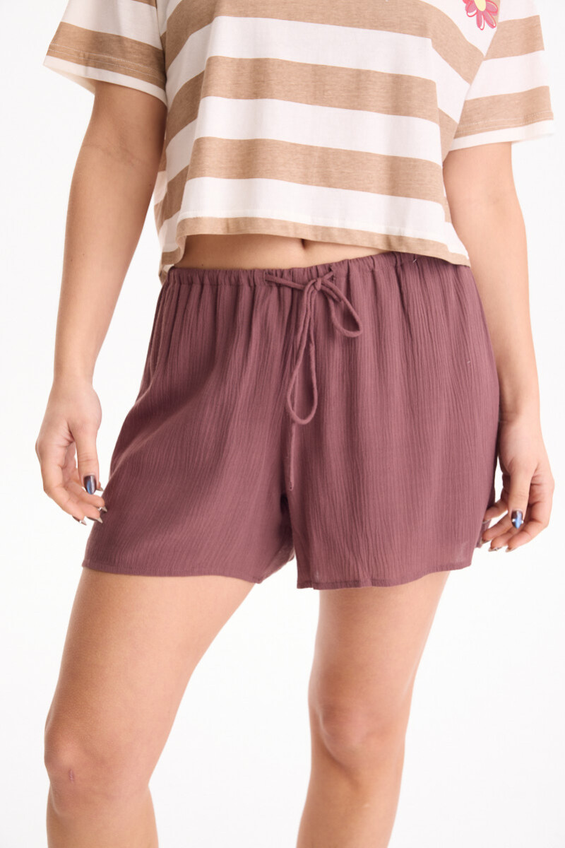 Short Cherry Marron