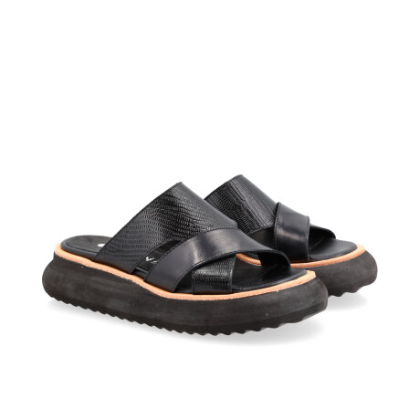 SANDALIAS CUERO ALMATEA NEGRO