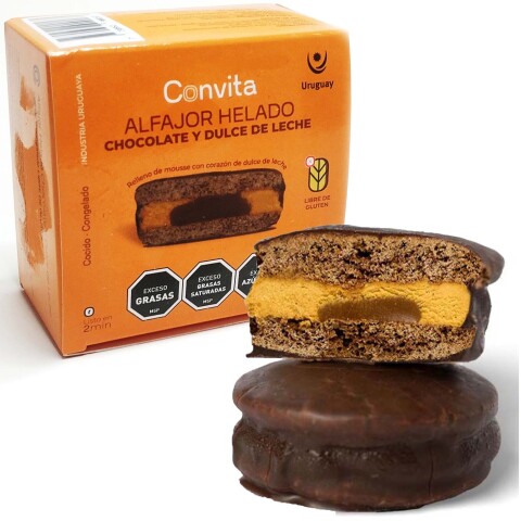 Alfajor Helado Chocolate & Dulce De Leche 70g Convita Alfajor Helado Chocolate & Dulce De Leche 70g Convita