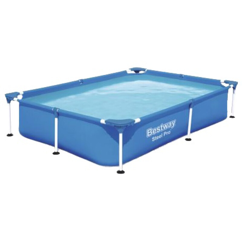 Piscina Rectangular Bestway con Estructura Metalica 1200 lts S/Depurador Piscina Rectangular Bestway con Estructura Metalica 1200 lts S/Depurador