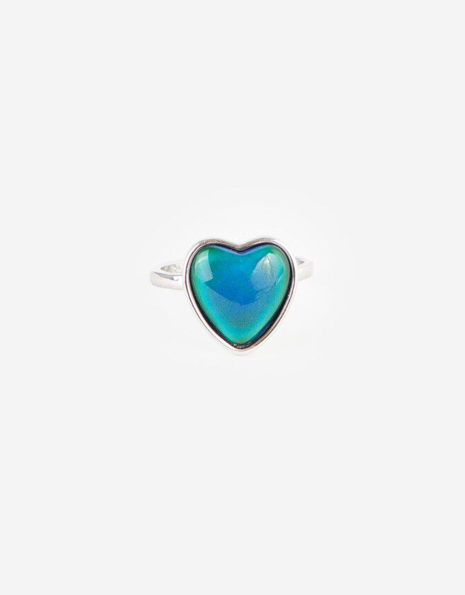 Anillos Medianos y Grandes Mood Anillo Con Piedra - Plateado
