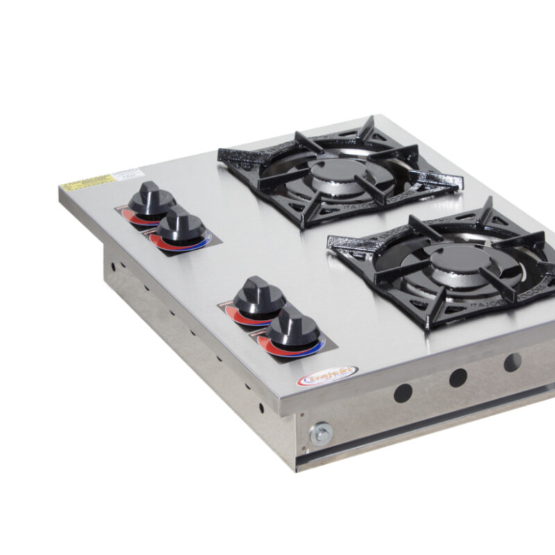 Cocina F2B 2 Bocas Baja Presion 2QD 20x20 Inox Perpetua Cocina F2B 2 Bocas Baja Presion 2QD 20x20 Inox Perpetua