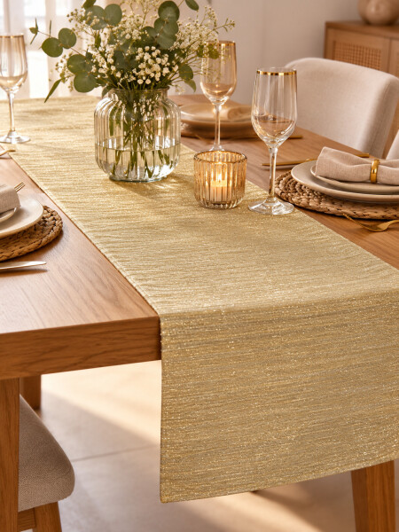 SENDERO ORGANZA DORADO