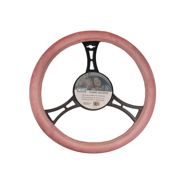 Cubre Volante En Terciopelo Color Rosa Cubre Volante En Terciopelo Color Rosa