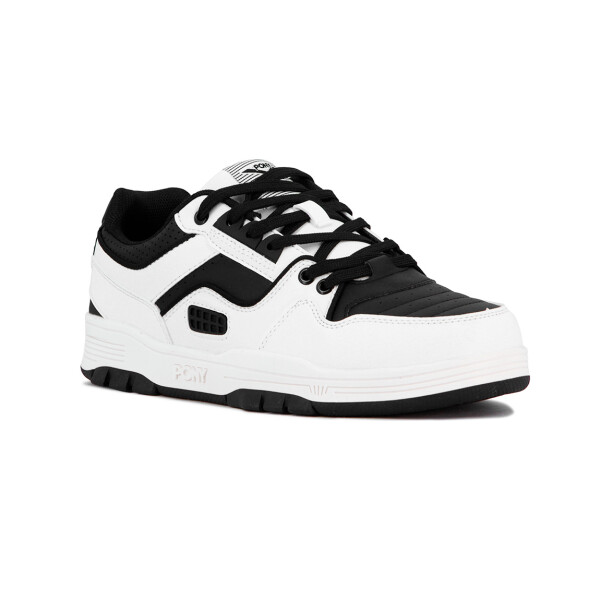 Pony Lifestyle M100 Low II para Hombre - Blanco/Negro Blanco-Negro