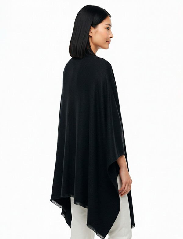 Ruana Soft Pasador NEGRO