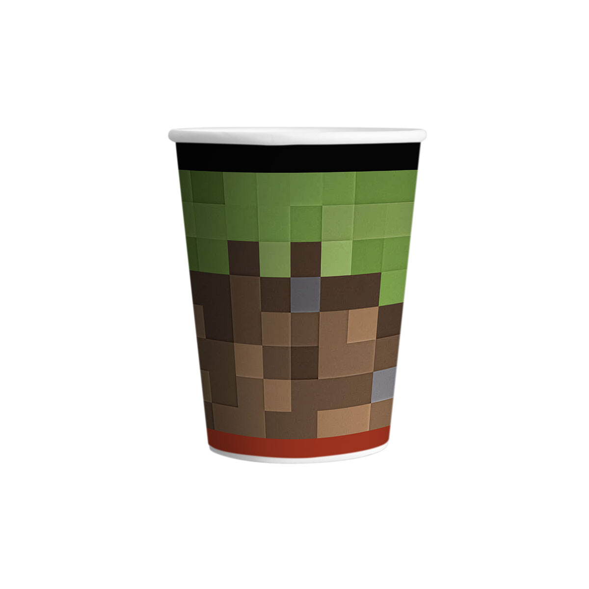 Cotillón Vaso Descartable Pixel Game x 8 