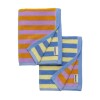 Toalla de Manos Set x2 un. 100% algodón orgánico 76x51cm Hotel Stripe