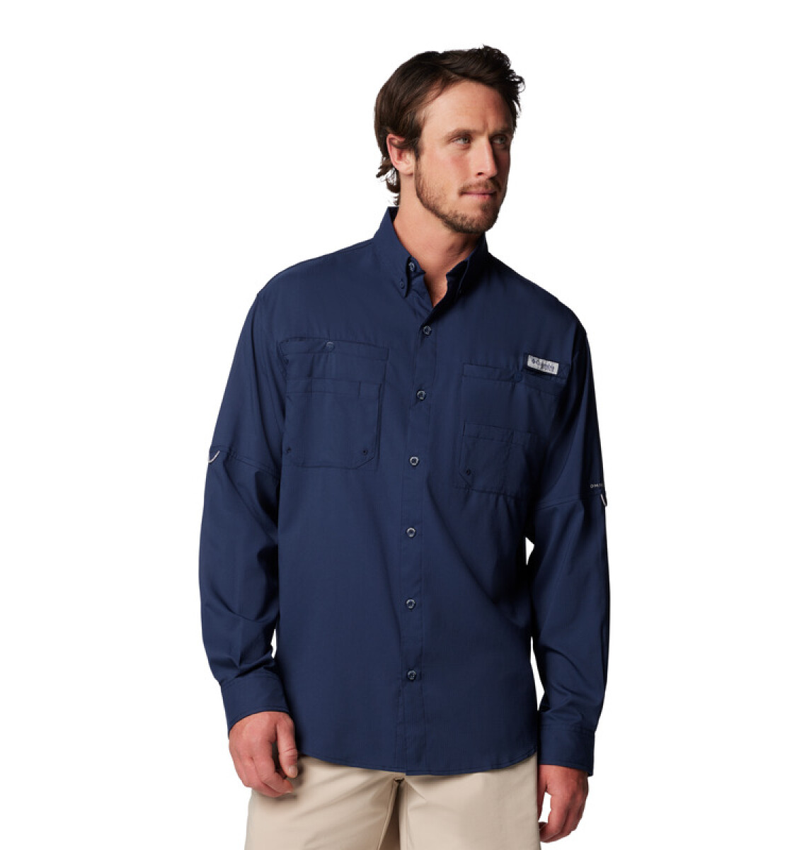 M Tamiami II LS Shirt - Collegiate Navy - COLLEGIATE NAVY 