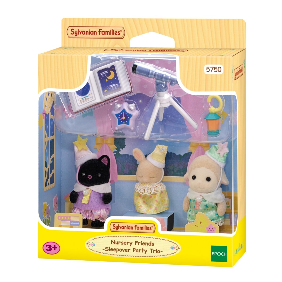 Sylvanian Families Ternurines Set Pijamada Oso Gato Oveja - Variante Modelo Pijamada 