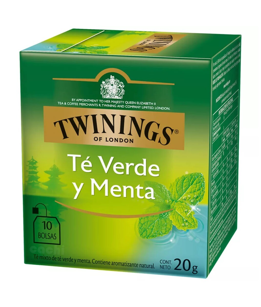 Té Verde Y Menta Twinings 10 Unidades 