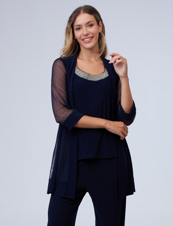 Set Blusa, Pantalón & Chaqueta MARINO