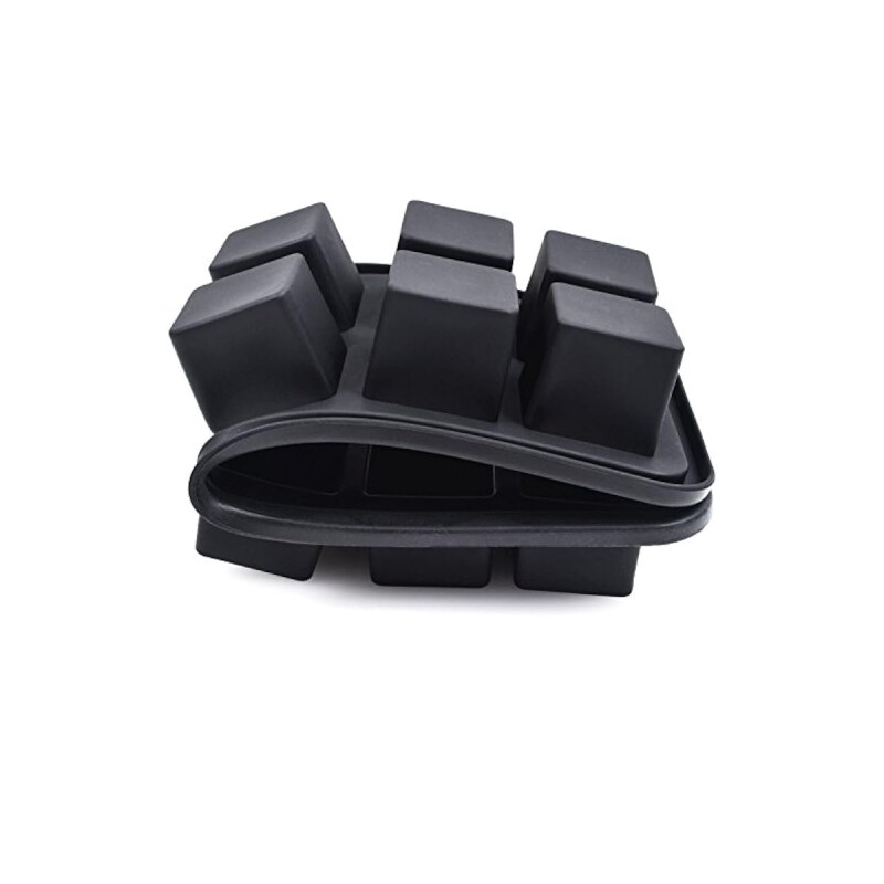 Cubetera de silicona 12 cubos 26 x 11cm GRIS