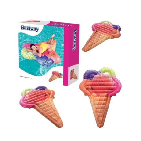 Colchoneta inflable cono de helado BESTWAY Colchoneta inflable cono de helado BESTWAY