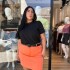Pollera Chicle Naranja