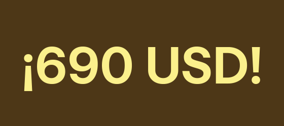 Oportunidades a USD 690