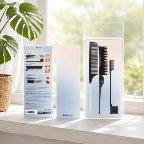 SET DE PEINE Y CEPILLO PARA PEINAR (3 PIEZAS) SET DE PEINE Y CEPILLO PARA PEINAR (3 PIEZAS)