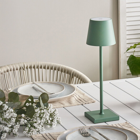 Lámpara de mesa LED inalámbrica 5W verde USB-C IX5005