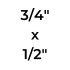 Entrerrosca bronce 1" Entrerrosca Bronce 3/4x1/2"