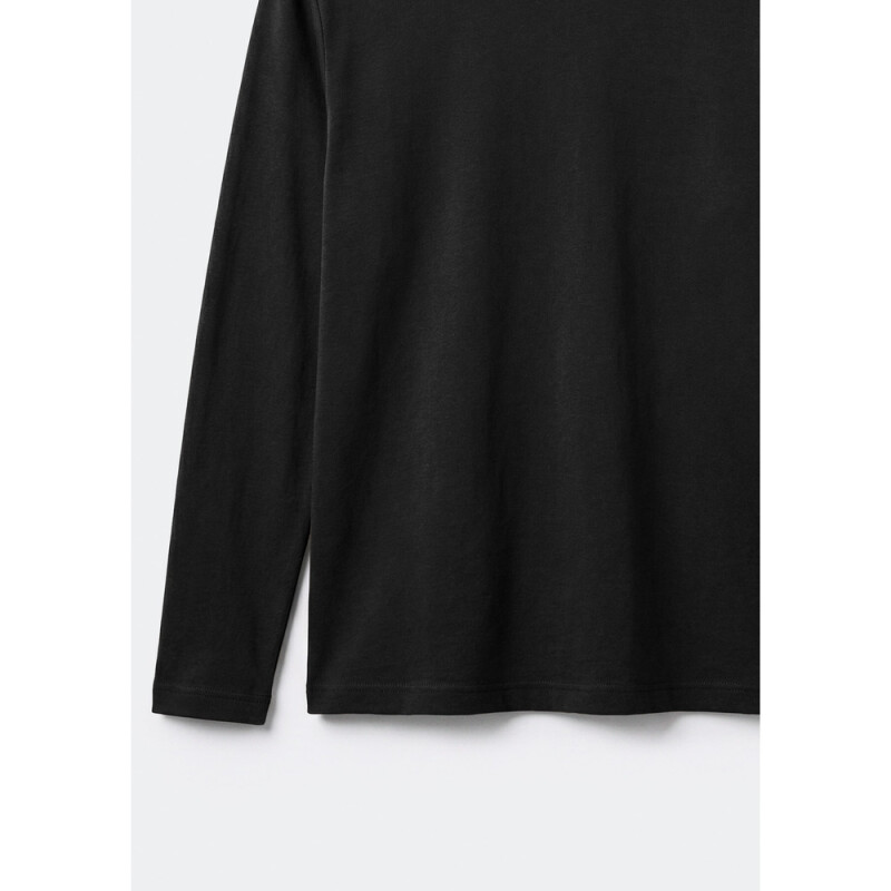 CAMISETA ML MASC PRETO ESCURO