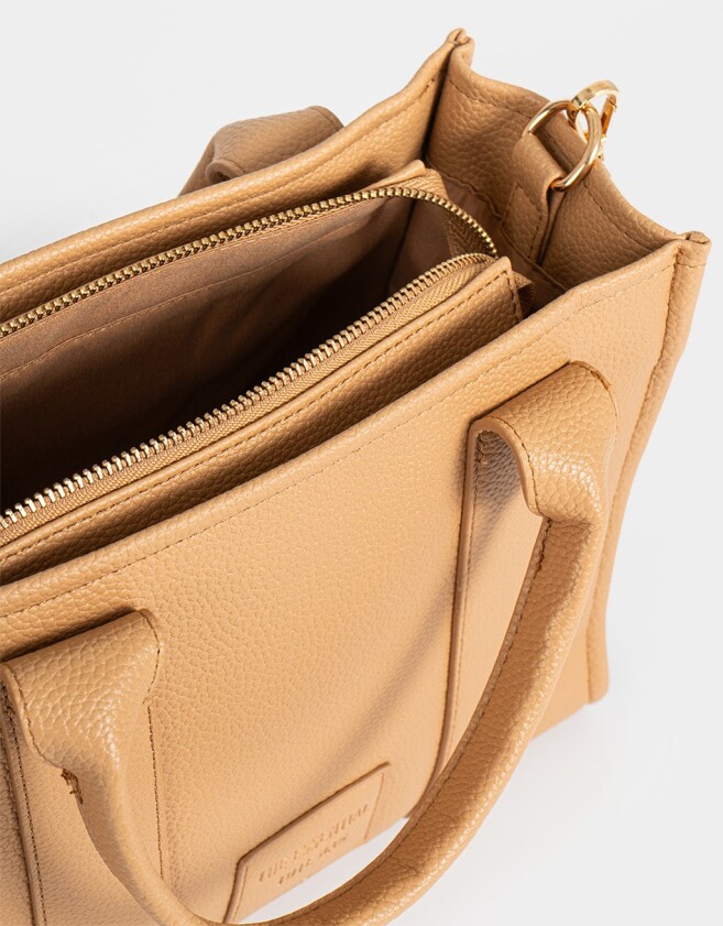 City Cartera City Cuerina - Marron Camel