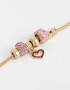Pulseras Flexibles Con corazón Pulsera Flexible Multidijes - Dorado
