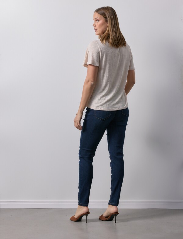 Remera Crochet BEIGE CLARO