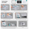 Caja zapatera apilable para ordenar zapatos negro