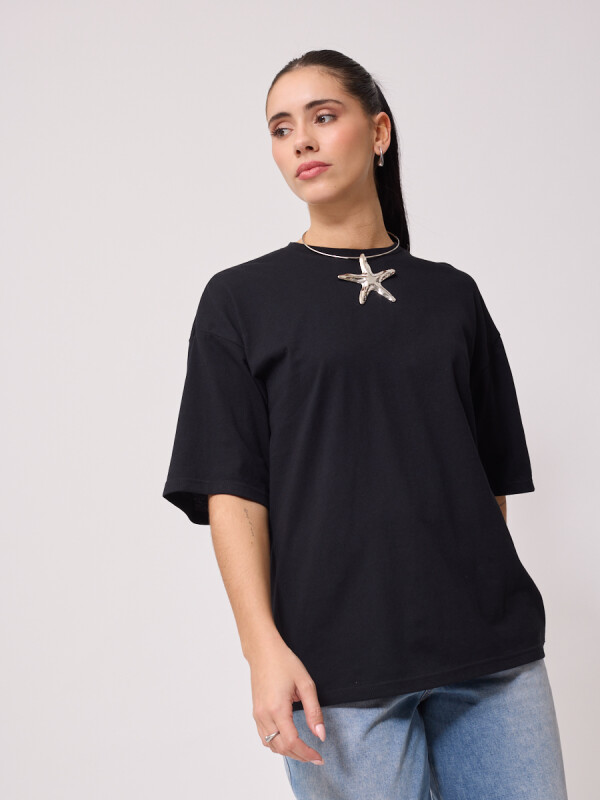 T-SHIRT LIORA RUSTY Negro
