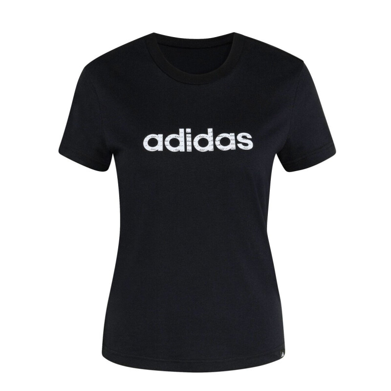 Remera de Mujer Adidas T Shirt Lin W Negro - Blanco