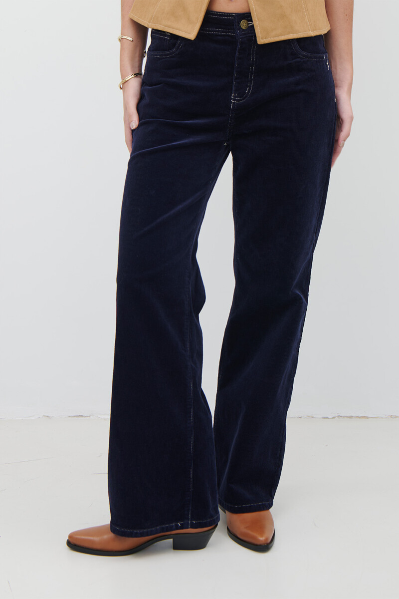 PANTALON PANA AZUL