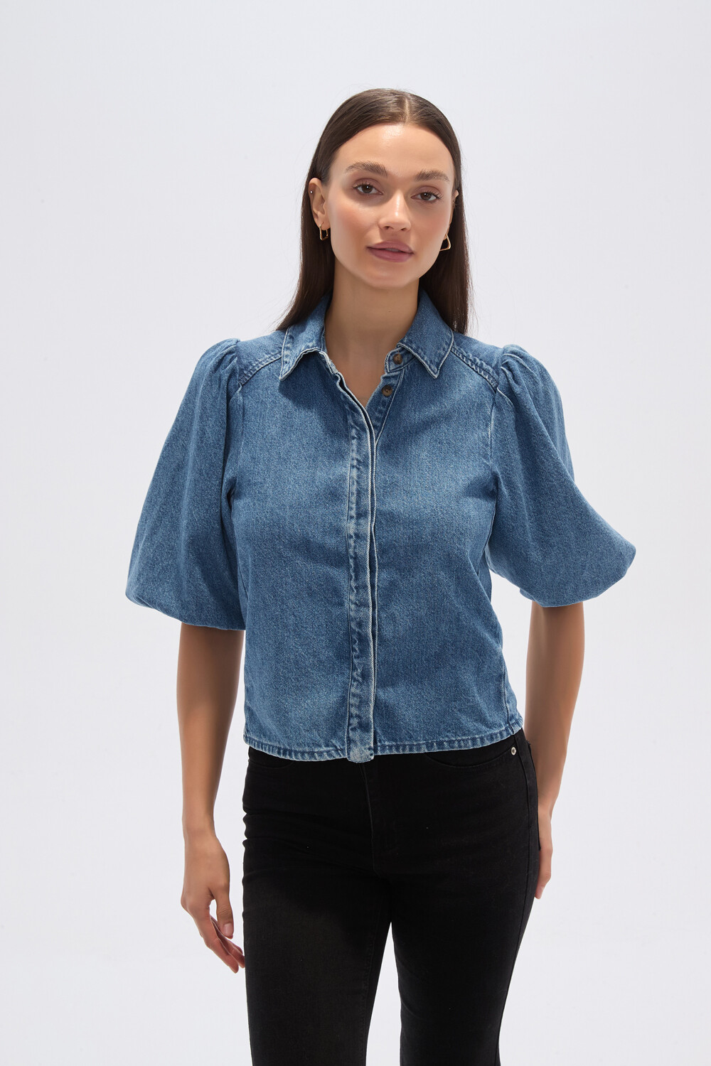 Camisa Senja Azul Medio