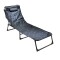 Catre cama plegable para camping con colchoneta 56cm ancho Negro