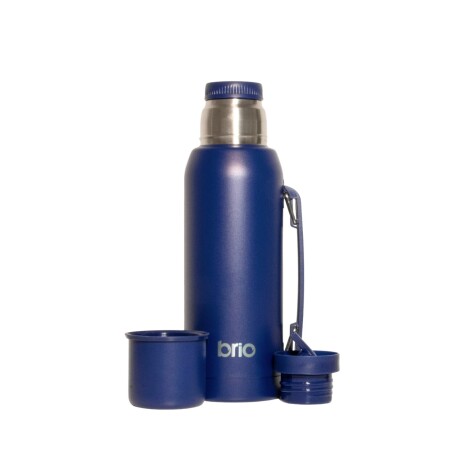 Termo 1 Litro Acero Inox brio Con Pico Cebador Azul