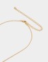 Cadena Corta con Dije Premium Gold Cortos - Dorado