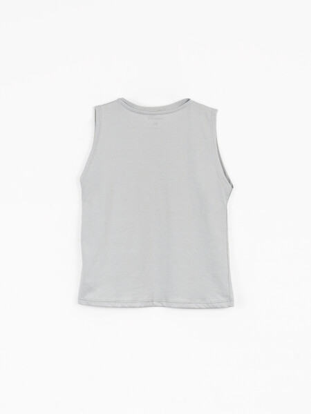 MUSCULOSA ABRAHAM PRINT GRIS CLARO