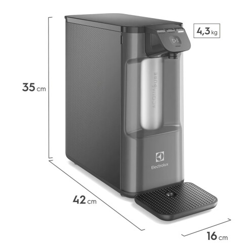 Purificador De Agua Electrolux PE12G 0,8L Gris