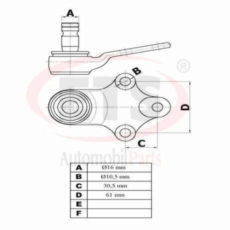 ROTULA DE DIRECCION CITROEN - PEUGEOT 16MM LARGA ZX 306 BERLINGO PARTNER BIRTH ROTULA DE DIRECCION CITROEN - PEUGEOT 16MM LARGA ZX 306 BERLINGO PARTNER BIRTH