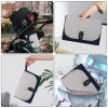 Cambiador portatil capitoneado XL Azul marino gris