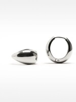 Aros Lágrima - Acero Inoxidable plateado